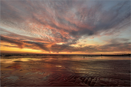 Brüning, Karl  - Fotogruppe Creativ Bremerhaven  - Abends im Watt - Natur - AK3 - Annahme