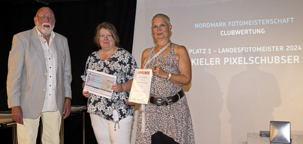 Preisverleihung - Kieler Pixelschubser - Nordmark Clubmeister Platz 1