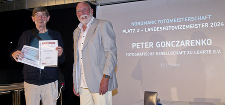 Preisverleihung - Peter Gonczarenko - Nordmark Fotomeister Platz 2