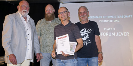 Preisverleihung - Fotoforum Jever - Nordmark Clubmeister Platz 3