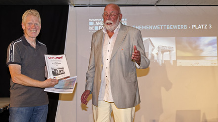 Preisverleihung Thomas Hartstang - Thema Platz 3